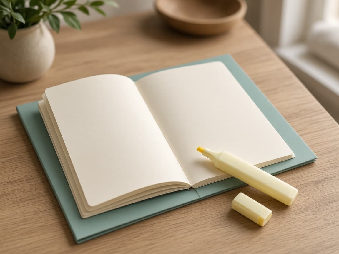 Open policy packet on a desk