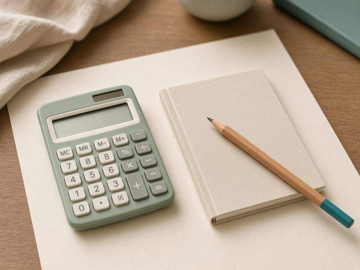 Calculator and notepad